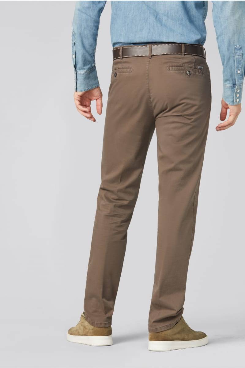 Meyer Pantalone tortora meyer in cotone stretch regular fit Fino al 50% di sconto