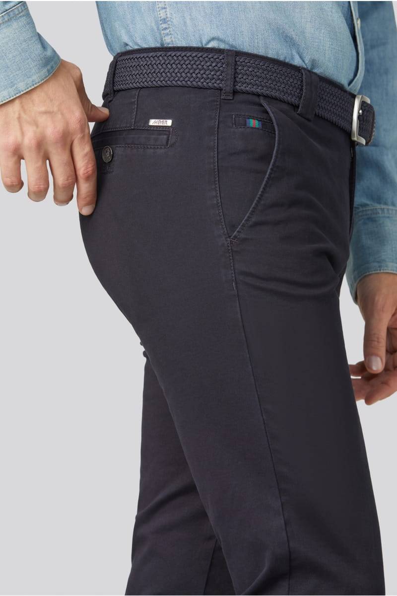 Meyer Pantalone blu meyer in cotone stretch regular fit Only for today