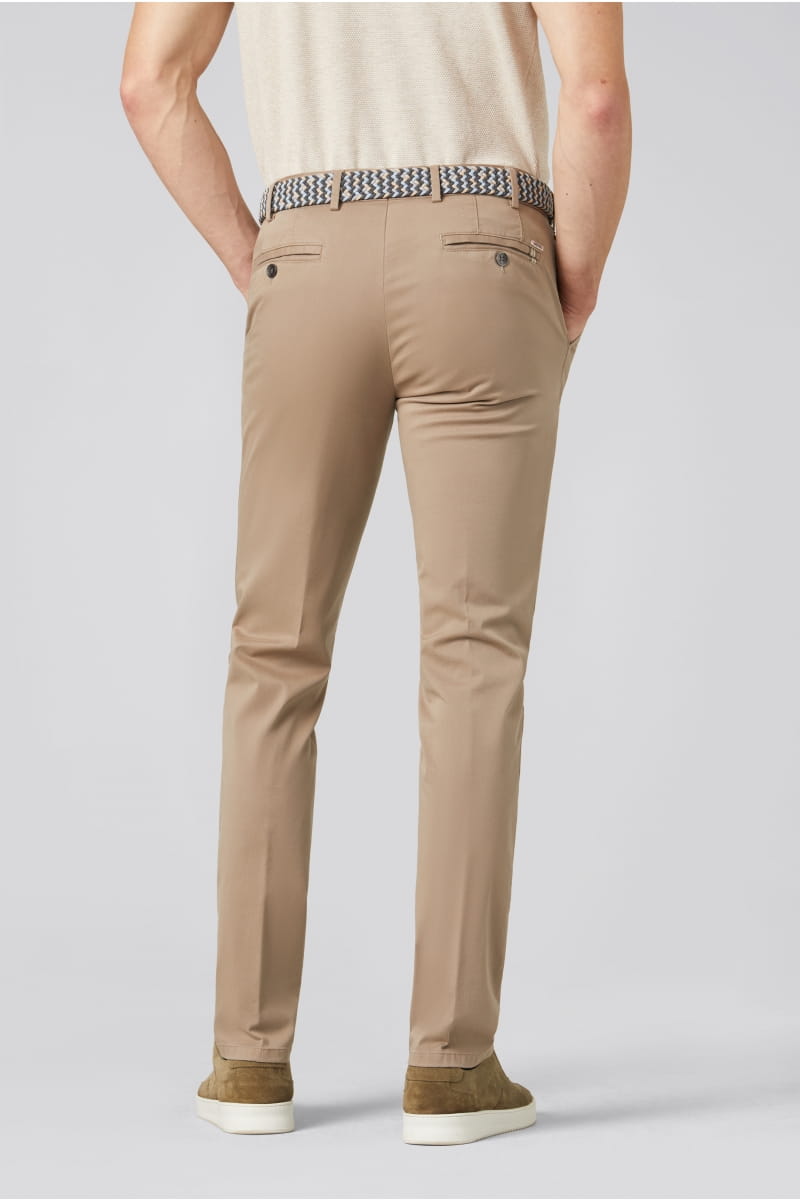 Meyer Pantalone cammello meyer in cotone fairtrade modern fit Sostegno trimestrale