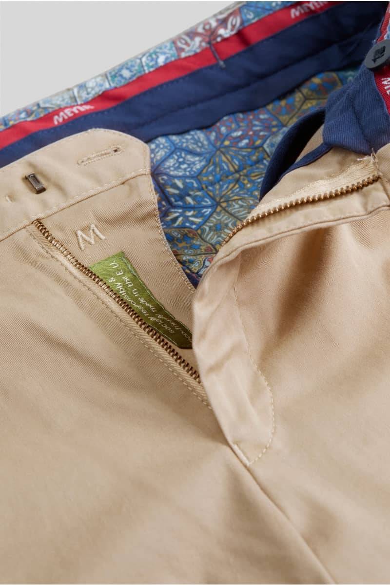 Meyer Pantalone cammello meyer in cotone fairtrade modern fit Sostegno trimestrale