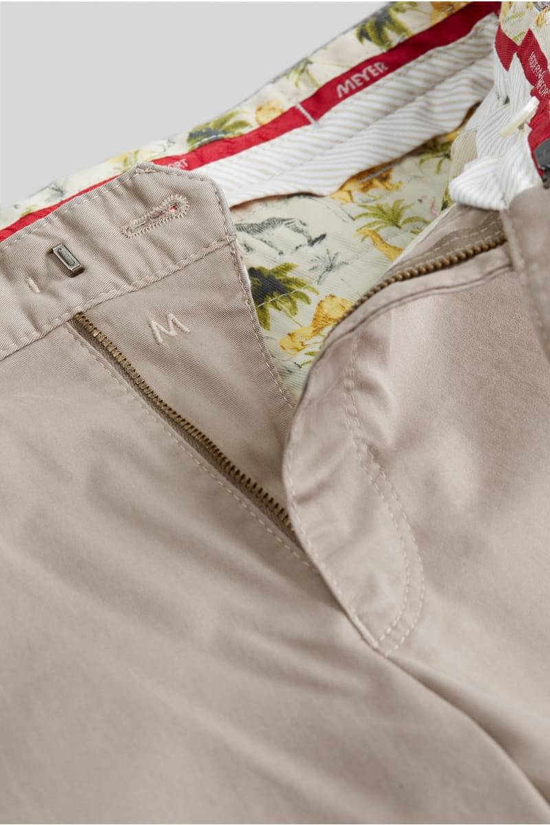 Meyer Pantalone tortora meyer in cotone fairtrade modern fit Fino al 55% di sconto
