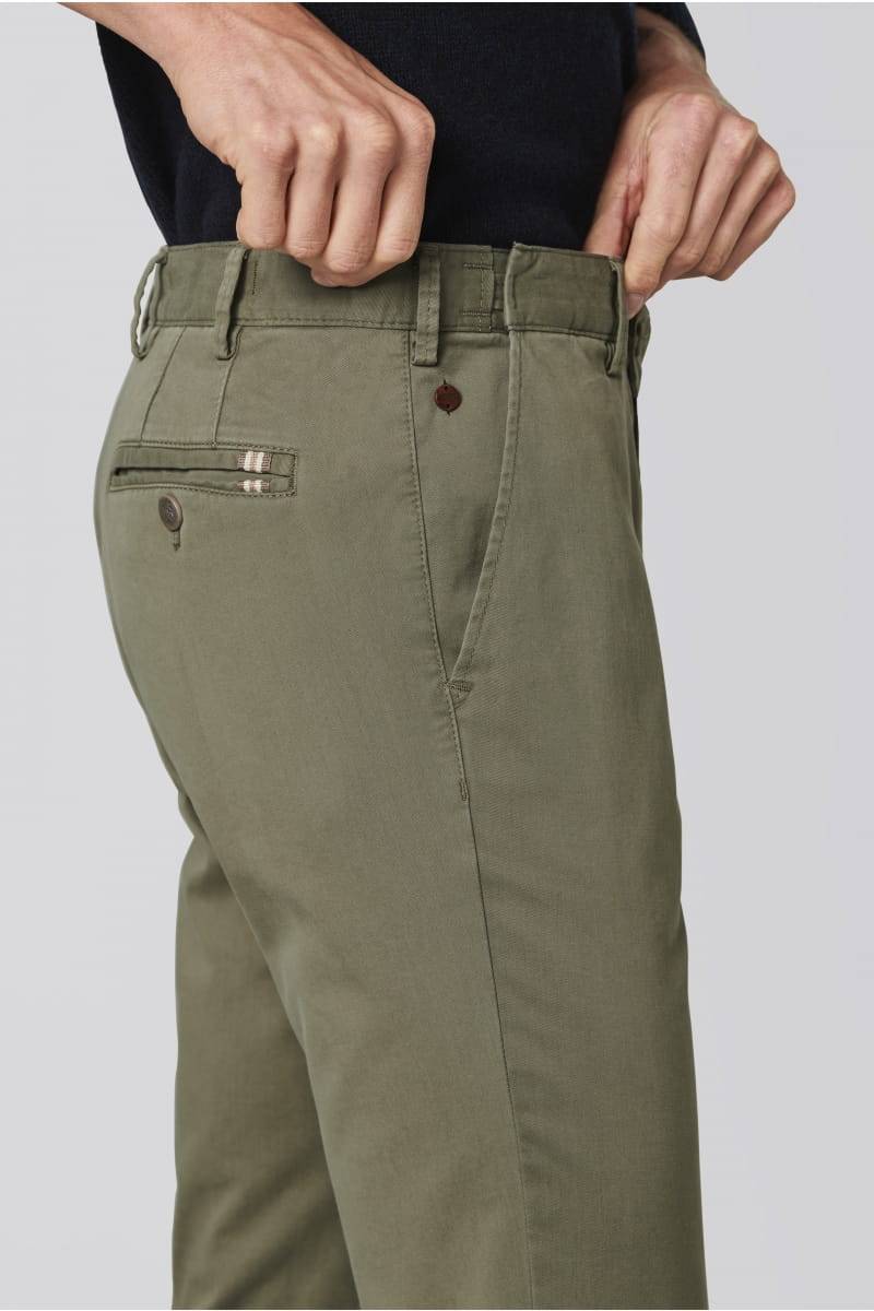 Meyer Pantalone verde oliva meyer in cotone fairtrade modern fit Discount Store per i nuovi prodotti