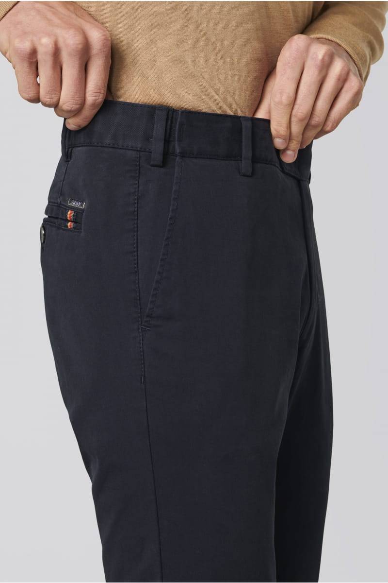 Meyer Pantalone blu meyer in cotone fairtrade modern fit Solo un giorno rimasto