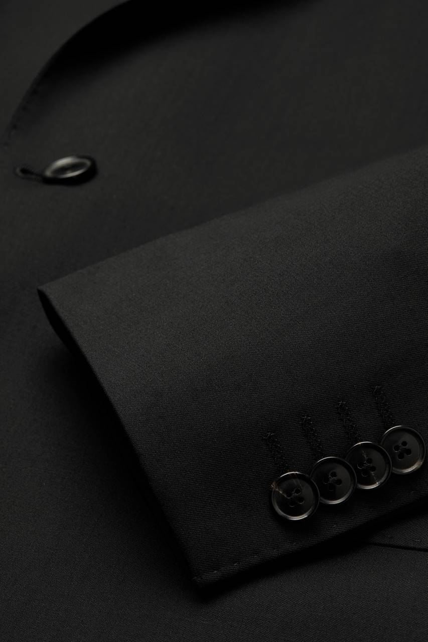 Digel Abito nero digel drop quattro corto in lana cerruti super 110's Sconti questo mese
