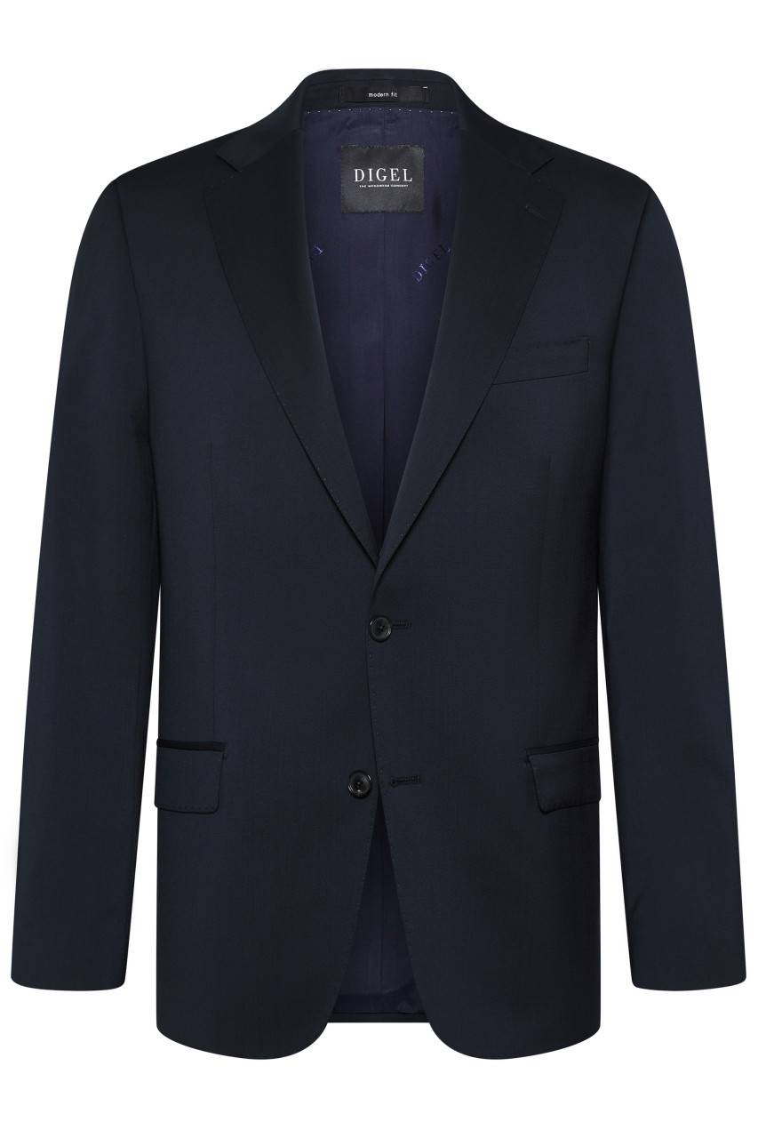 Digel Abito blu digel drop quattro corto in lana cerruti super 110's