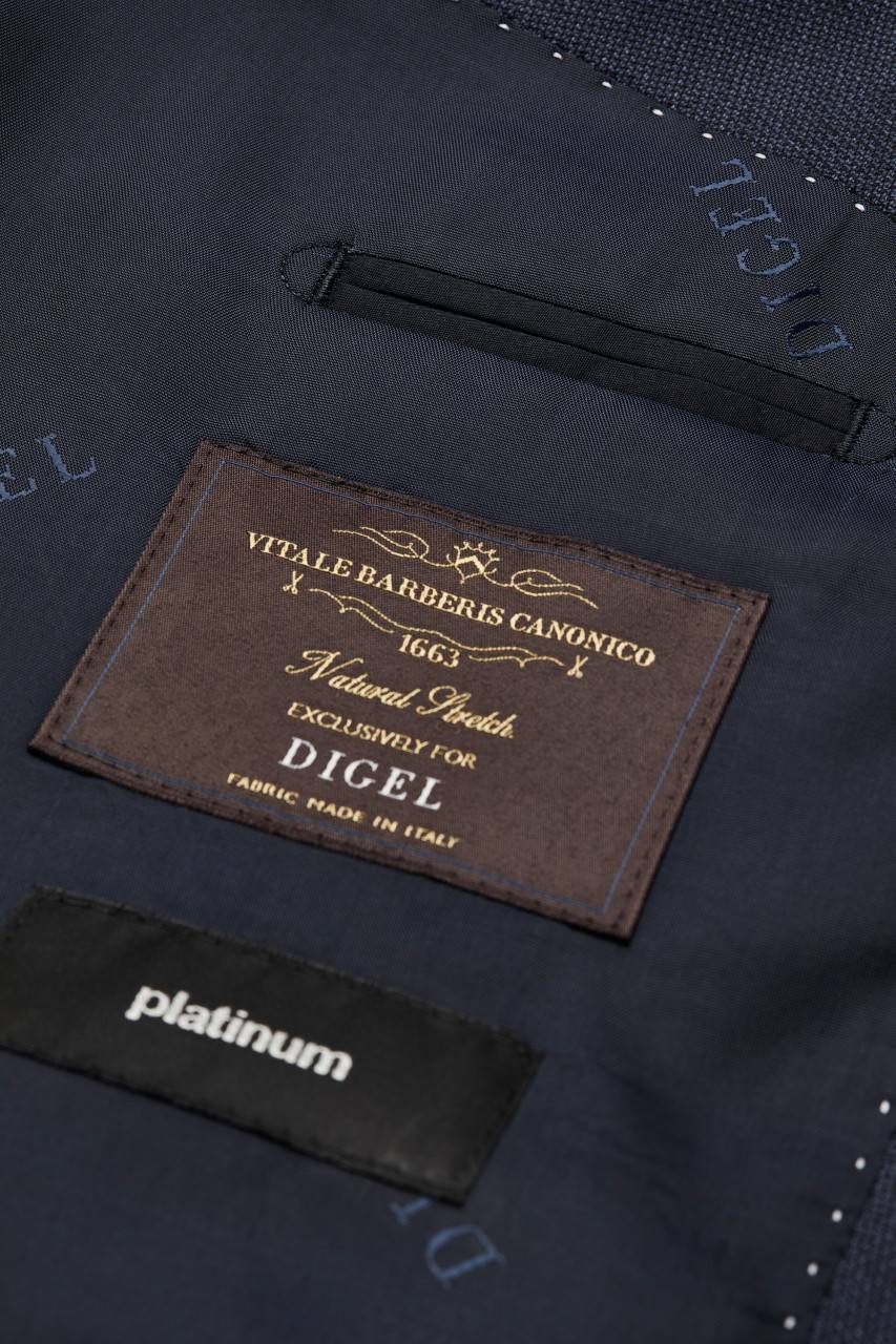 Digel Abito blu napoli digel drop quattro corto in lana vitale barberis canonico Nuovo
