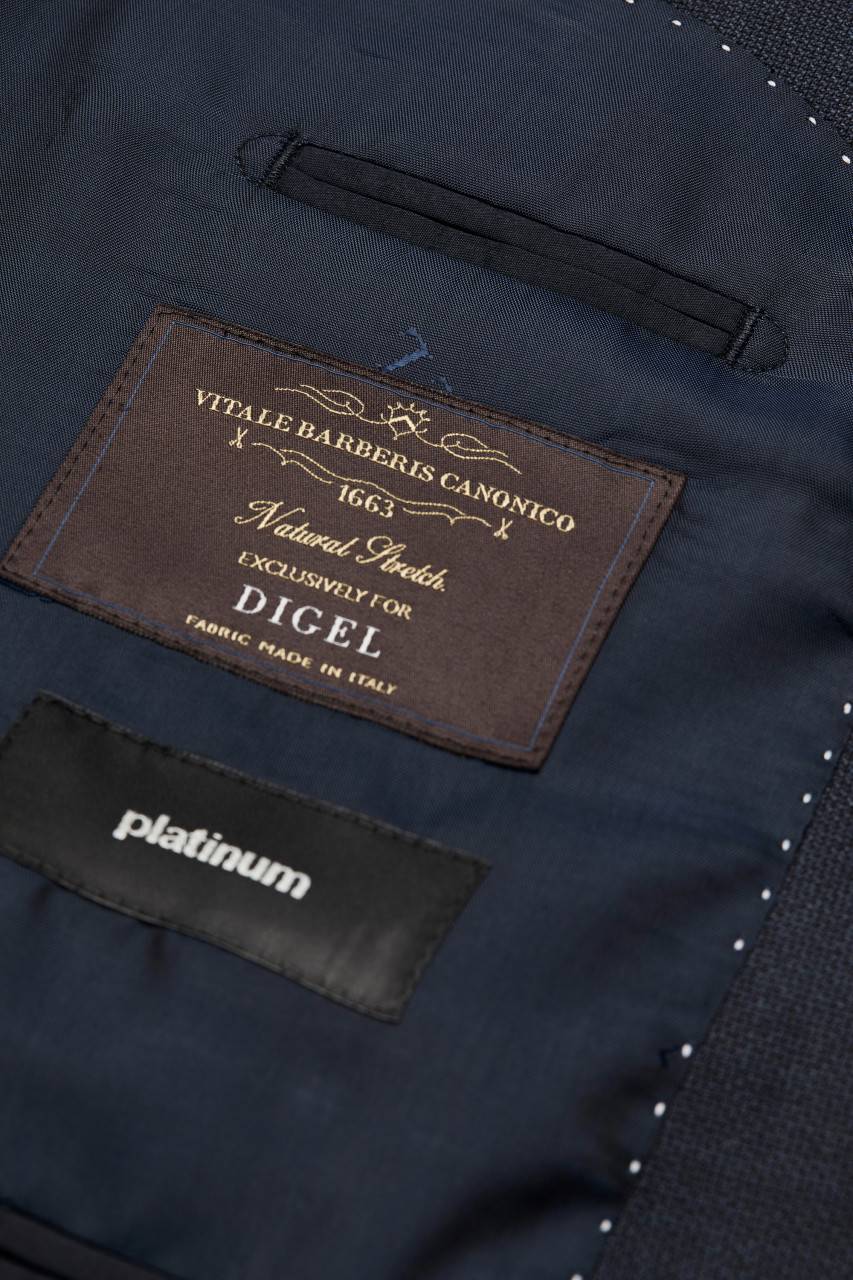 Digel Abito blu digel drop quattro corto in lana vitale barberis canonico Qualità