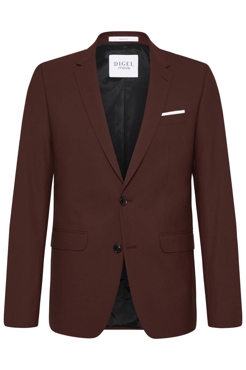Digel Abito slim fit digel marrone rossastro misto lana bi-stretch Negozi Online