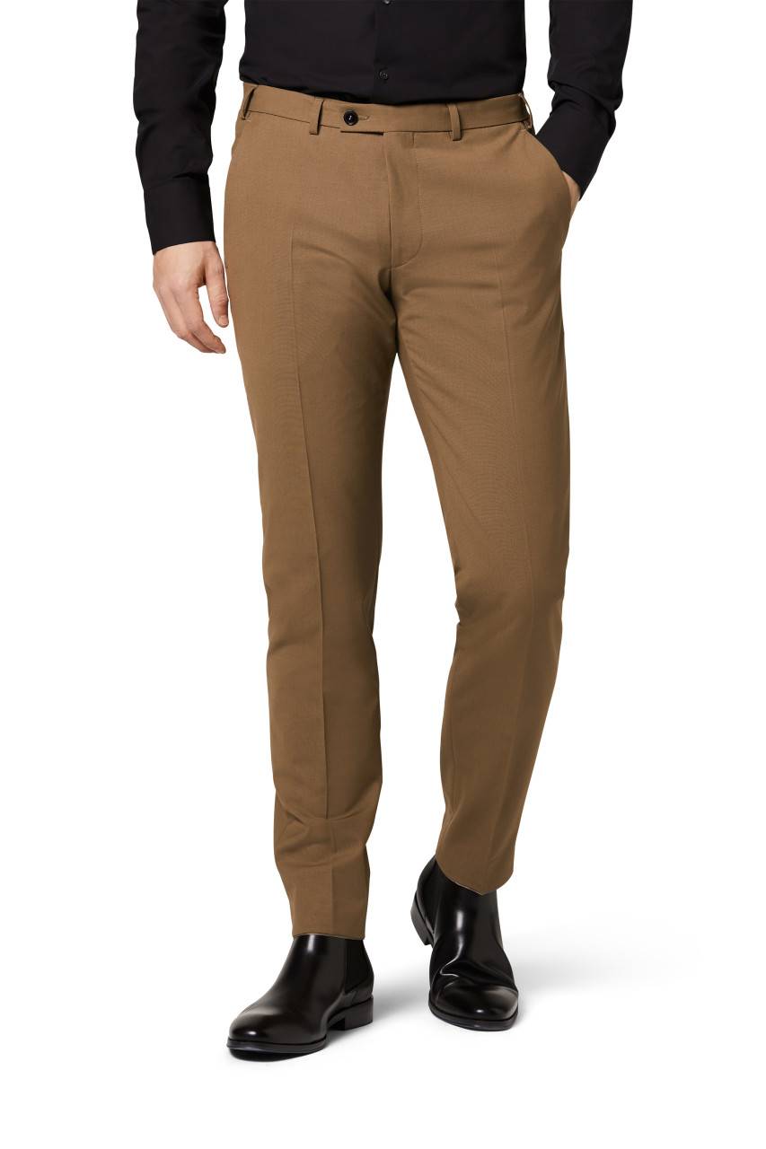 Digel Abito slim fit digel marrone chiaro misto lana bi-stretch Acquista Ora