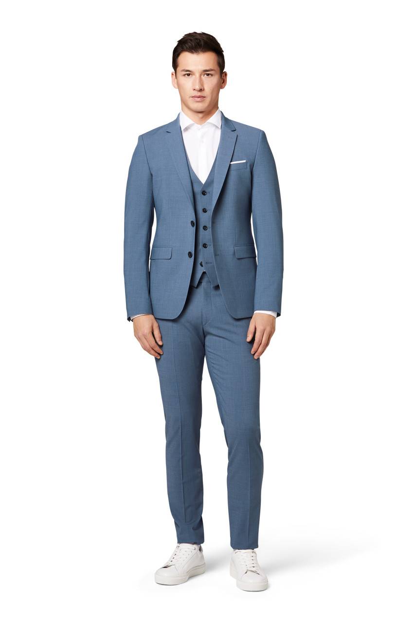 Digel Abito slim fit digel azzurro misto lana bi-stretch Consegna Veloce