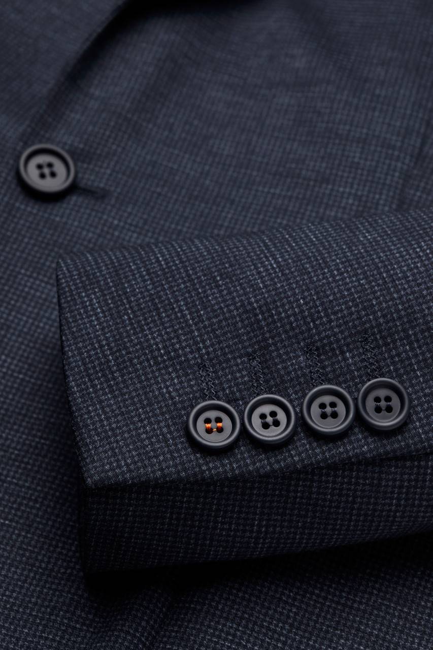 Digel Abito digel in jersey extra slim fit blu a quadretti Fino Al -60%