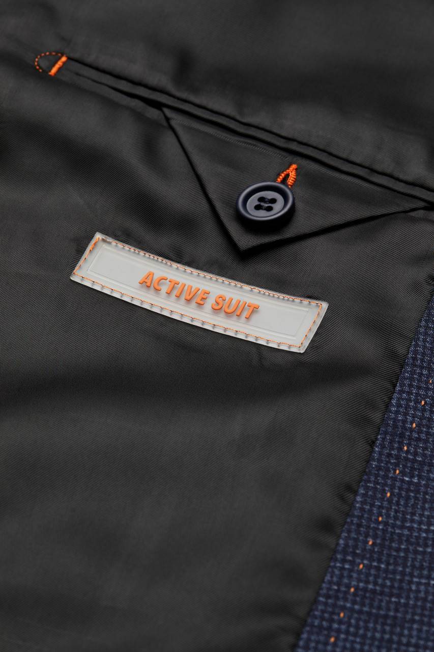 Digel Abito digel in jersey extra slim fit blu a quadretti Fino Al -60%