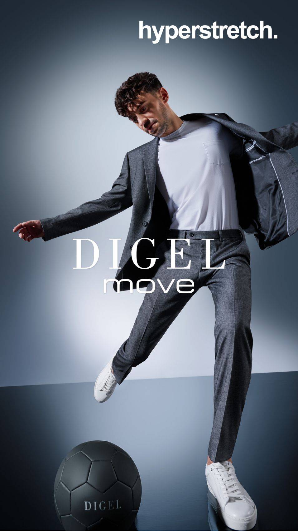 Digel Abito digel grigio scuro slim fit hyperstretch Affare Del Giorno