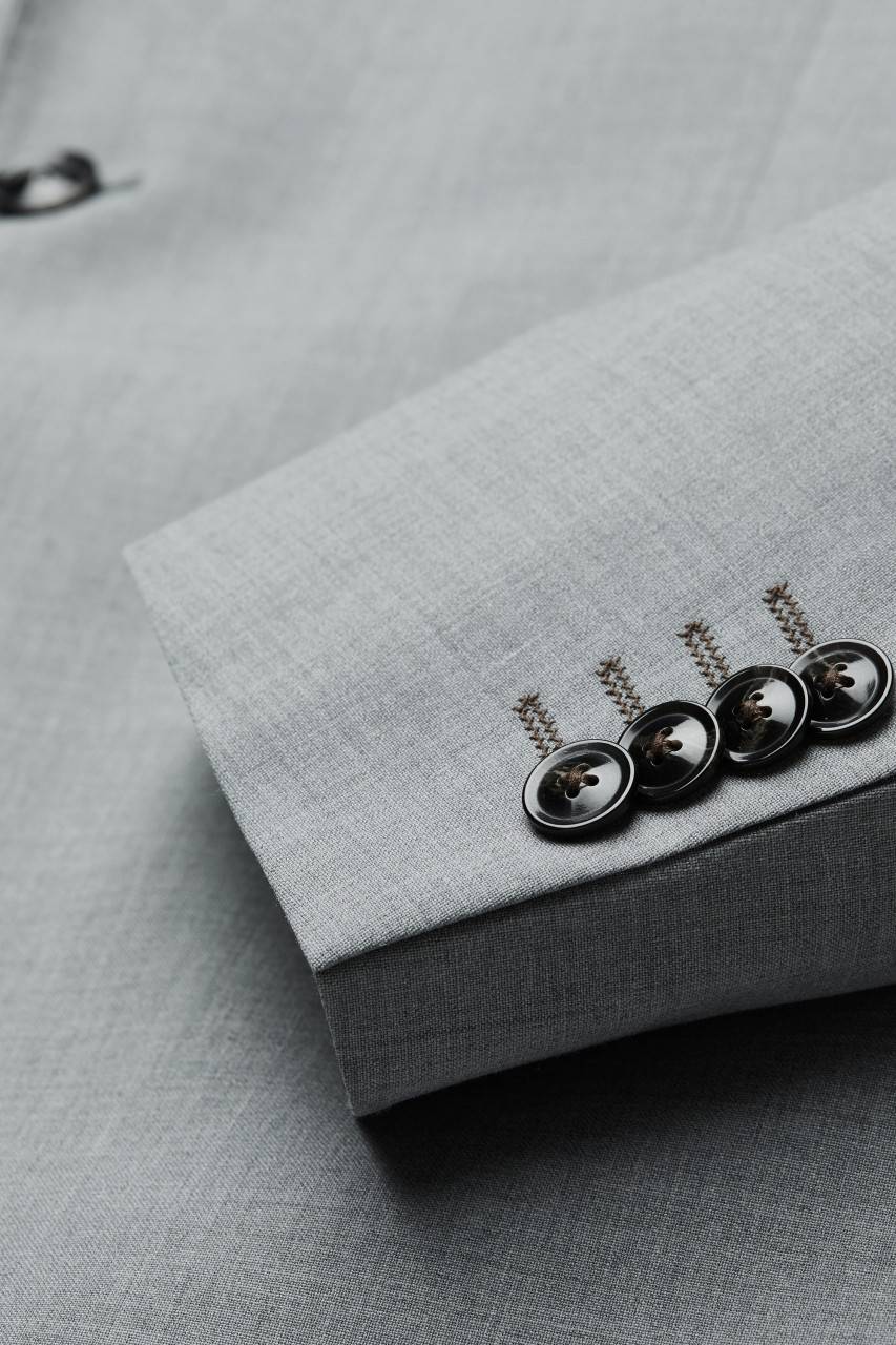 Digel Abito drop quattro digel grigio chiaro in lana stretch easywool Sottocosto