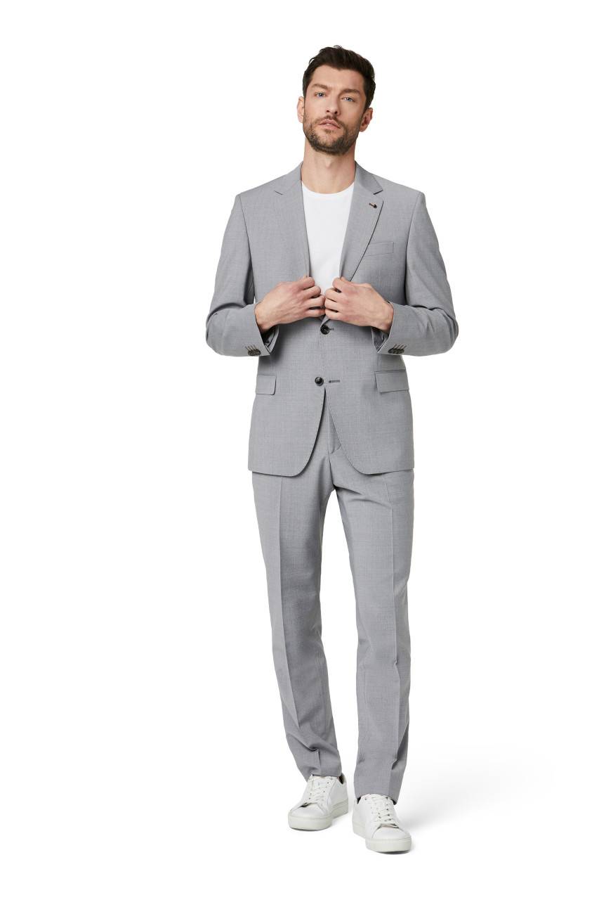 Digel Abito drop quattro digel grigio chiaro in lana stretch easywool Sottocosto