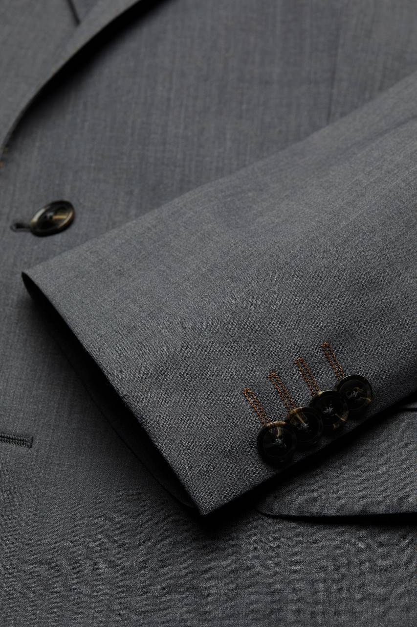 Digel Abito drop quattro digel grigio medio in lana stretch easywool Novità