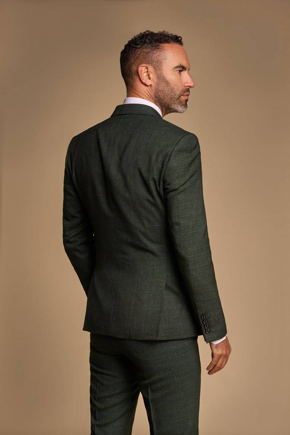 House of Cavani Abito cavani doppiopetto verde a quadri slim fit Offerta