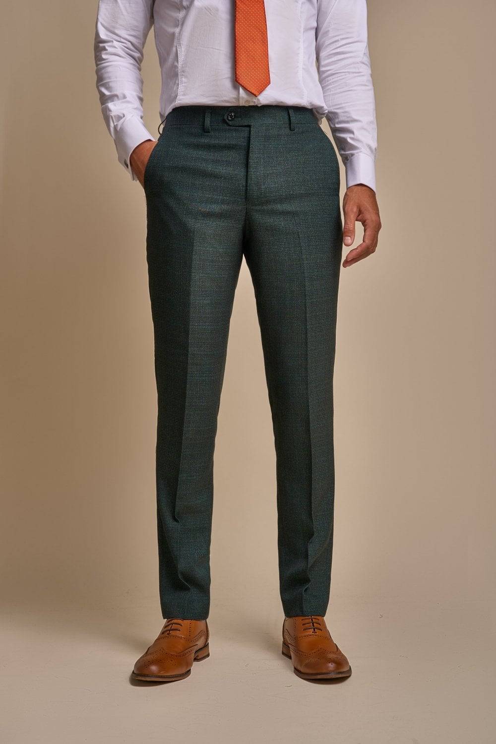 House of Cavani Abito cavani doppiopetto verde a quadri slim fit Offerta