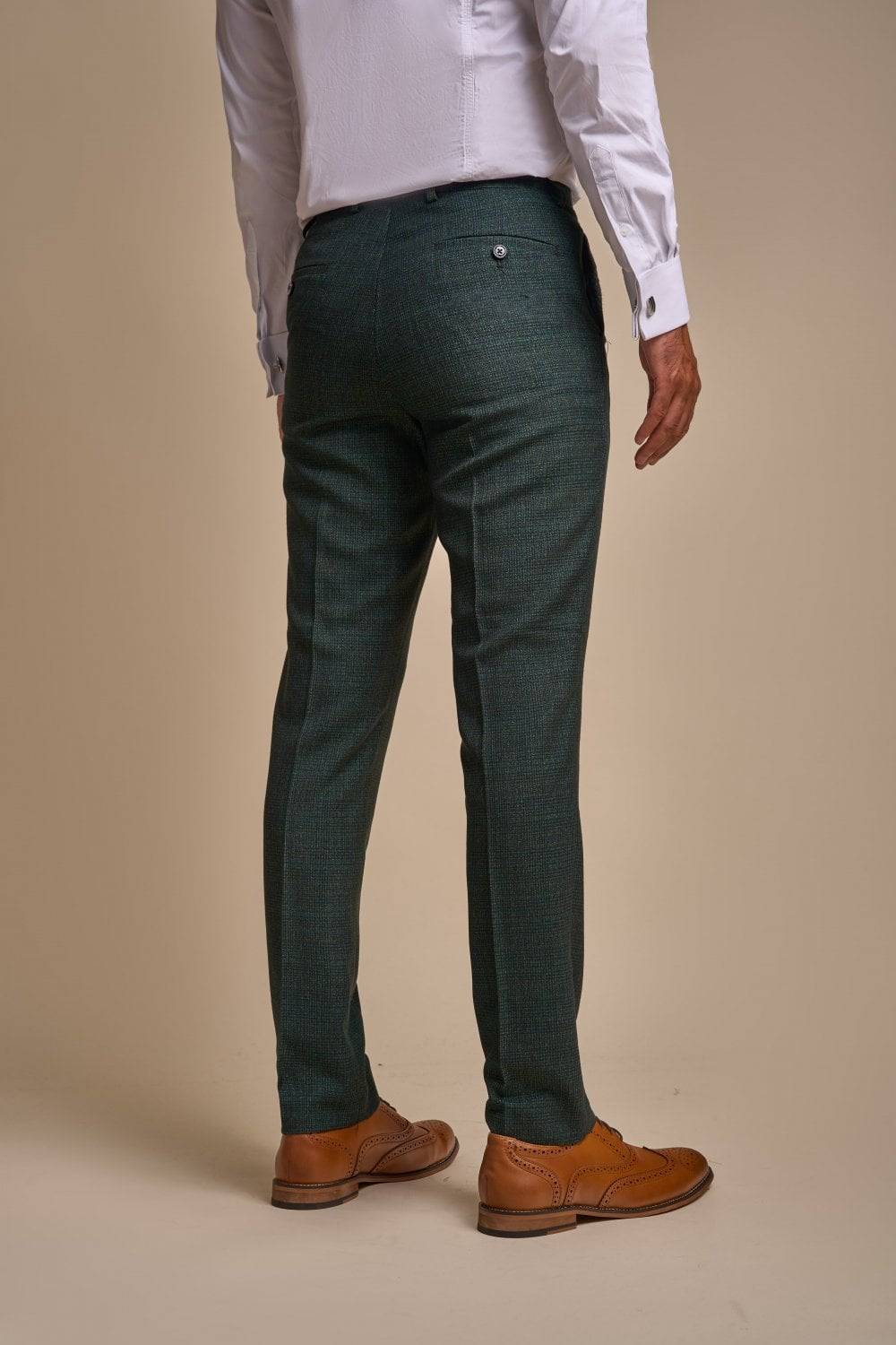House of Cavani Abito cavani doppiopetto verde a quadri slim fit Offerta