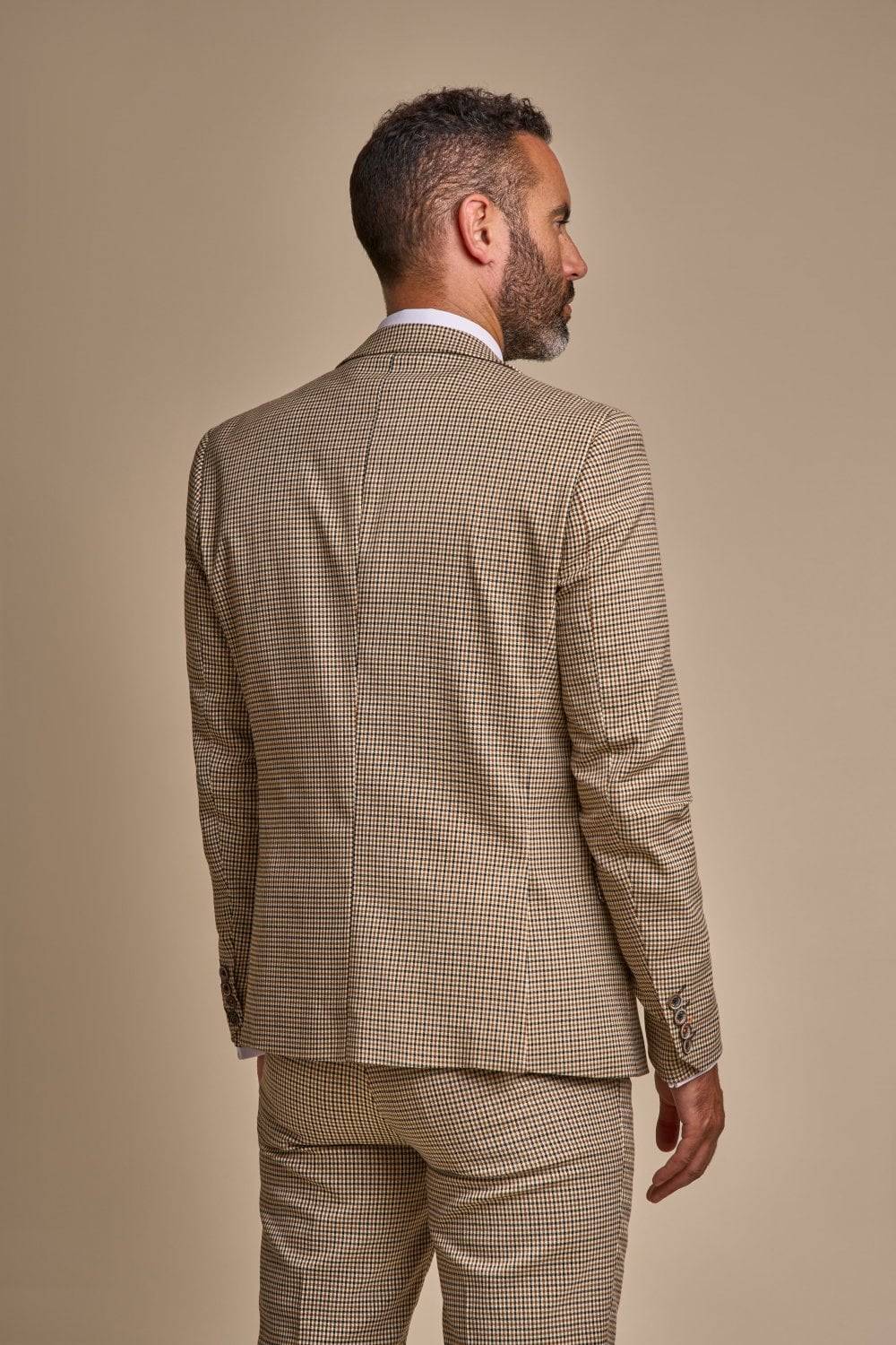 House of Cavani Abito cavani a pied de poule slim fit con panciotto Online