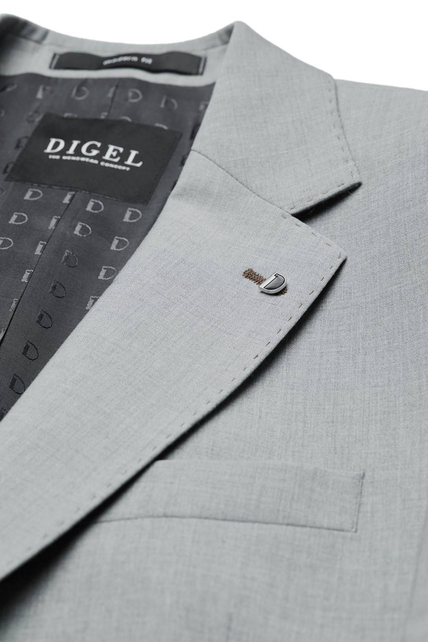 Digel Abito grigio chiaro digel in lana stretch easywool modern fit Offerte