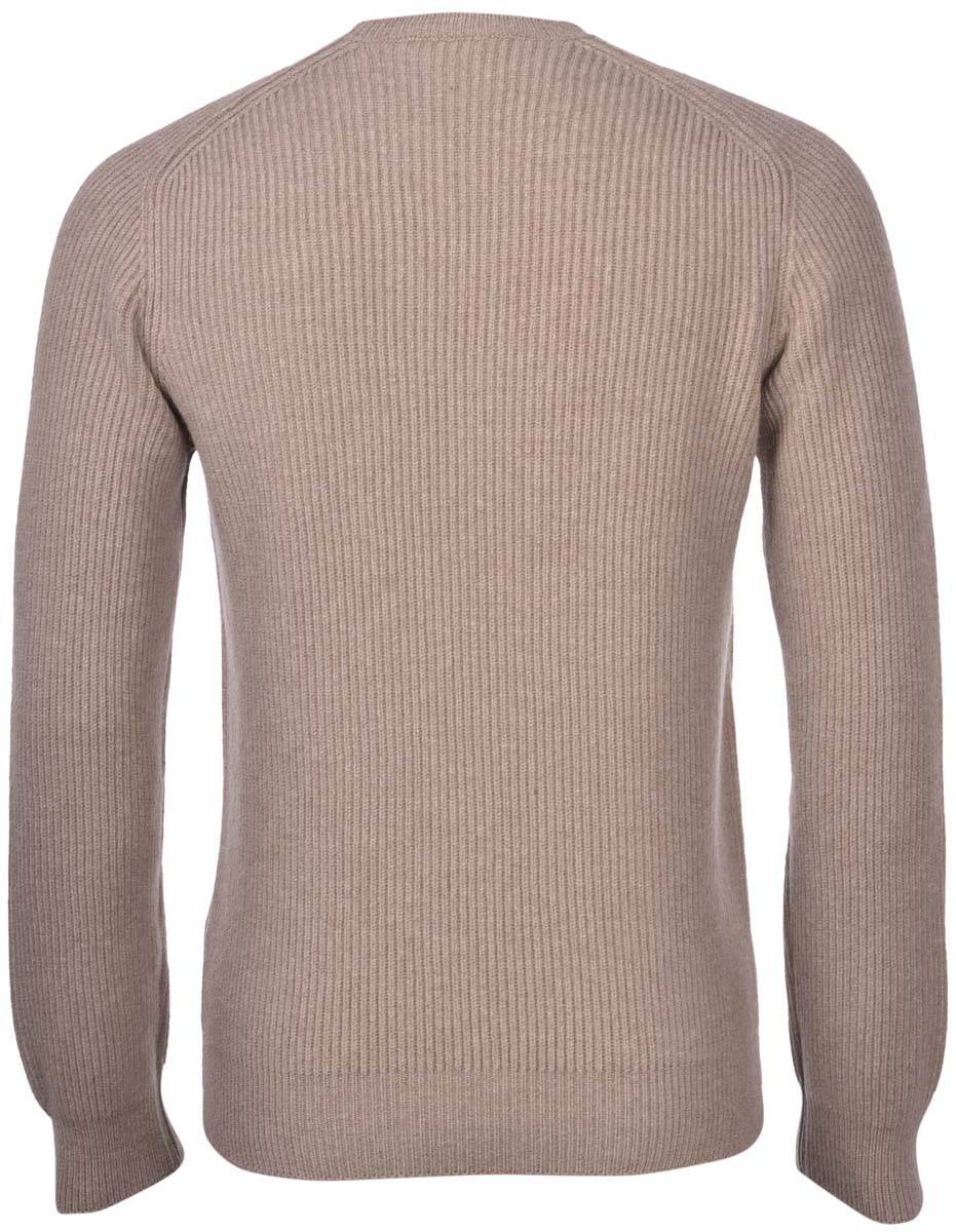 Gran Sasso Girocollo nocciola gran sasso lana cashmere lavorazione a coste Vendite Flash
