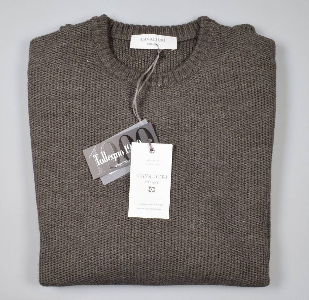 Cavalieri Milano Maglione paricollo noce cavalieri milano modern fit