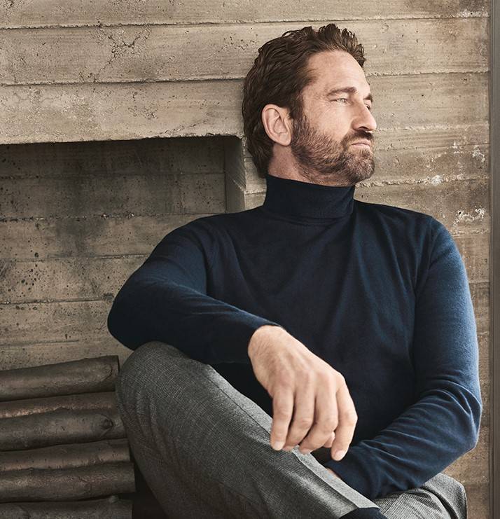 Olymp Maglione dolcevita blu olymp in lana merino extra fine Offerta Pasqua