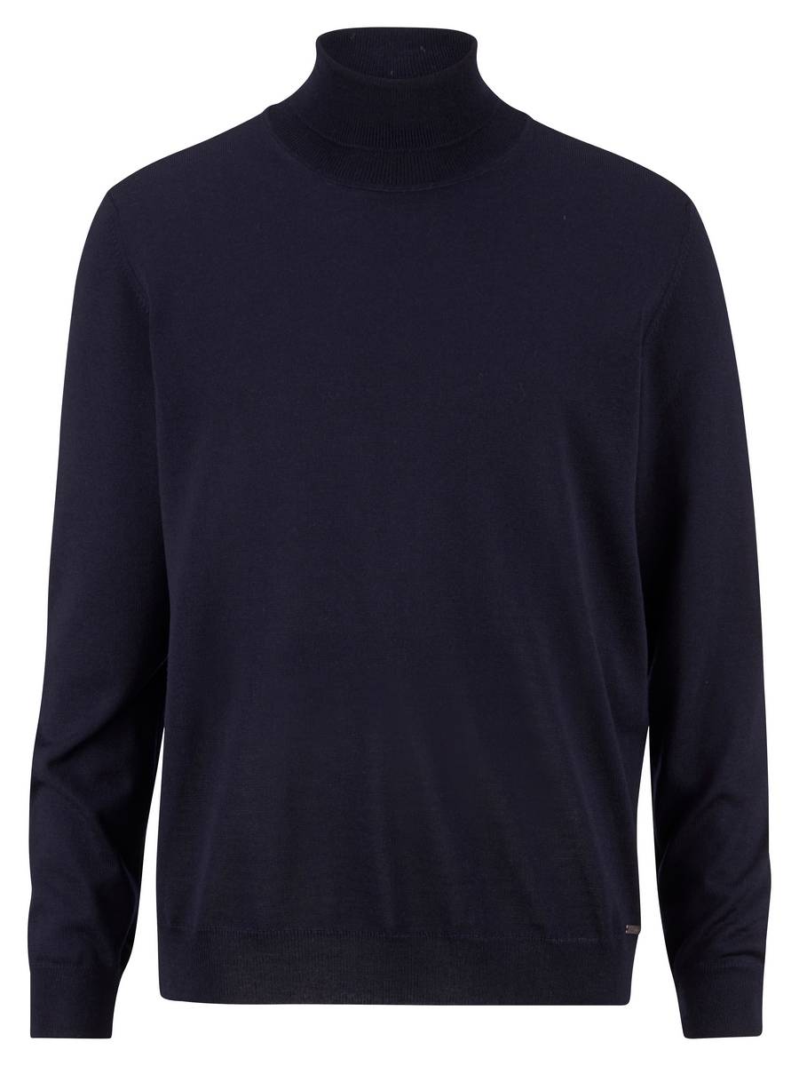 Olymp Maglione dolcevita blu olymp in lana merino extra fine Offerta Pasqua