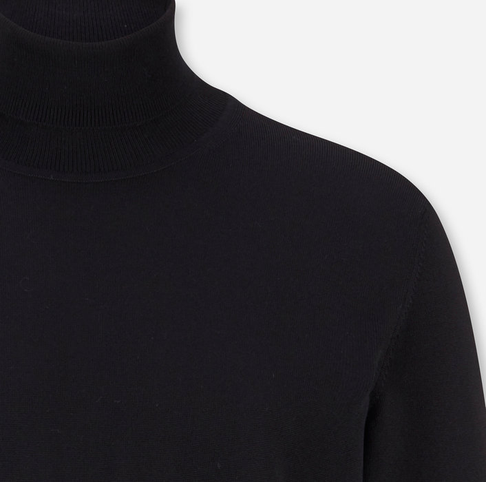 Olymp Maglione dolcevita nero olymp in lana merino extra fine Offerta per la Festa della Mamma