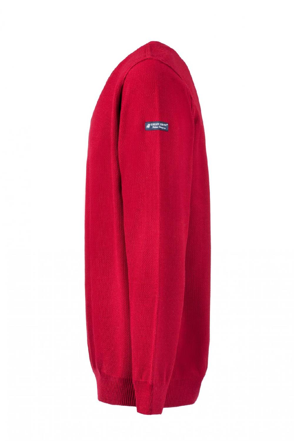 Green Coast Maglione regular fit a giro collo bordo' green coast made in italy Smaltimento dello stoccaggio