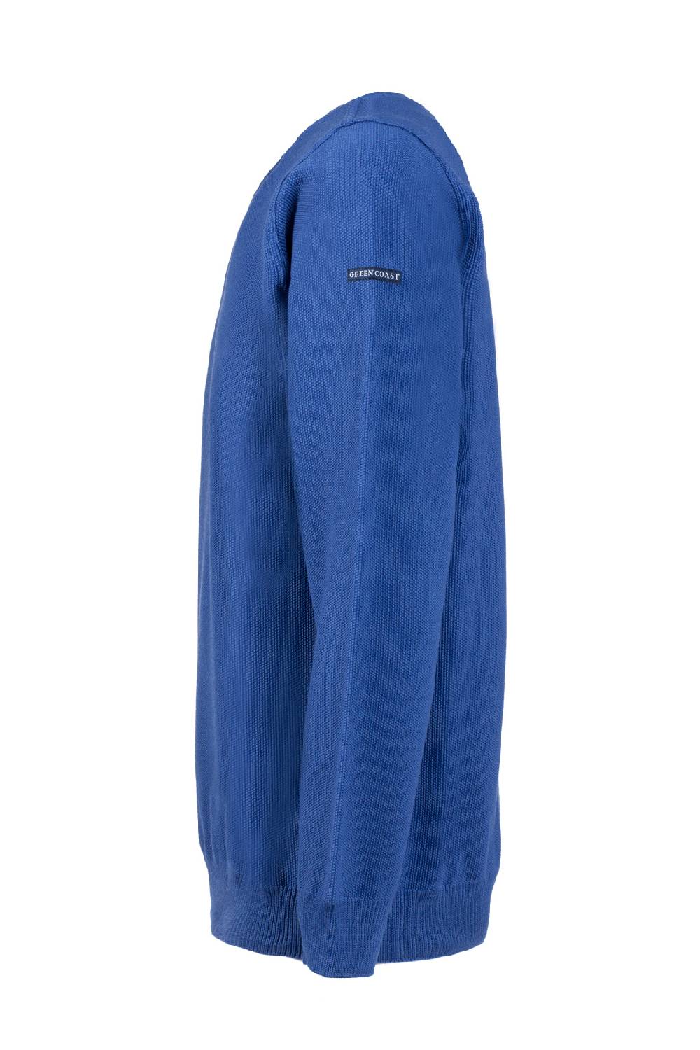 Green Coast Maglione regular fit a giro collo azzurro green coast made in italy Offerta migliore