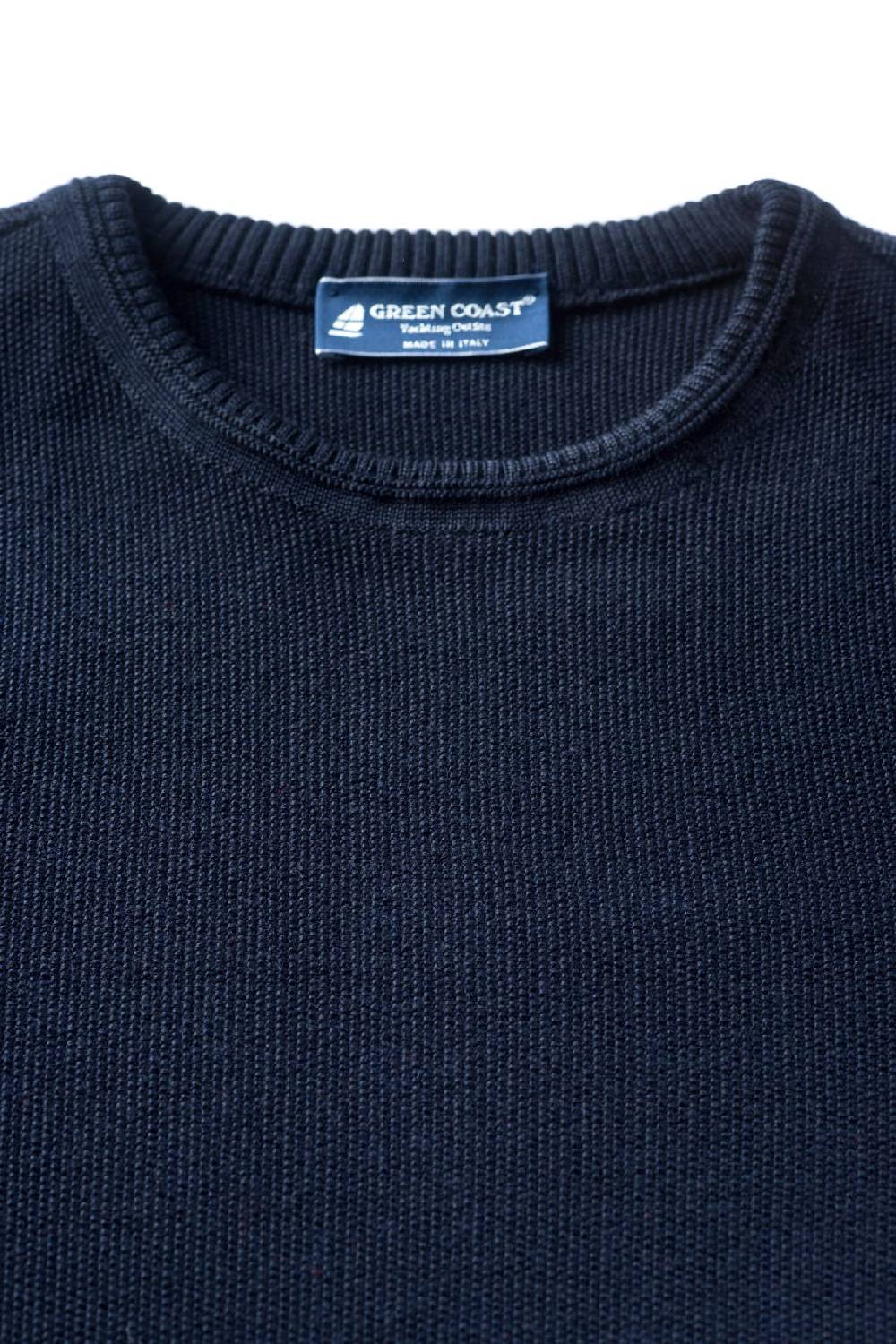 Green Coast Maglione regular fit a girocollo blu green coast made in italy Latest fashion