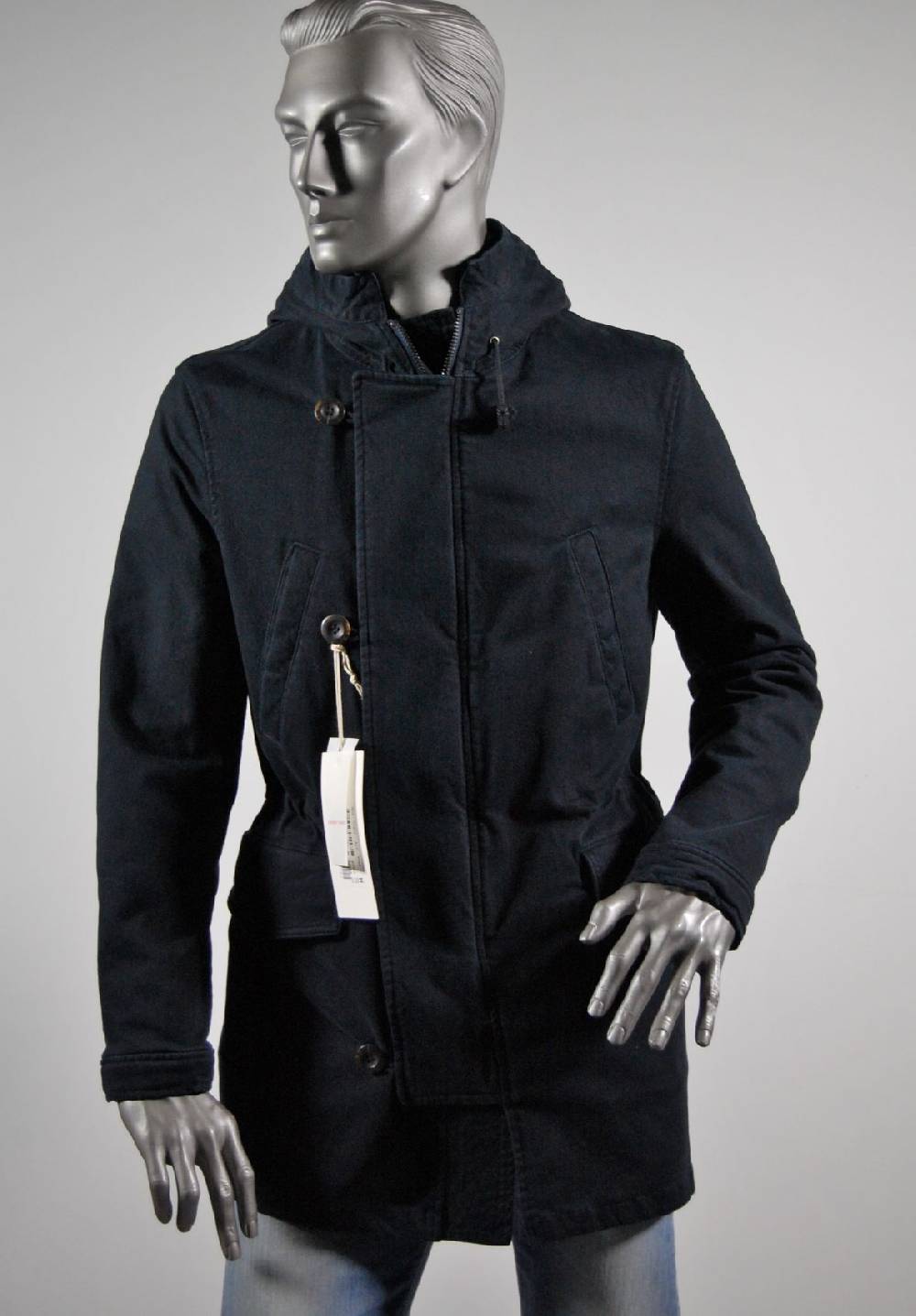 John Barritt Parka blouson slim fit con cappuccio blu john barritt Rilascio limitato