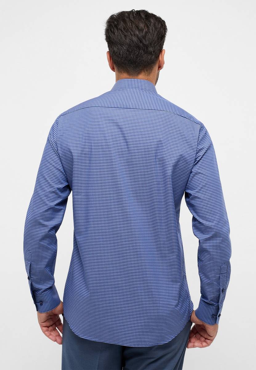 Eterna Camicia eterna a quadretti azzurro modern fit Promozione temporanea