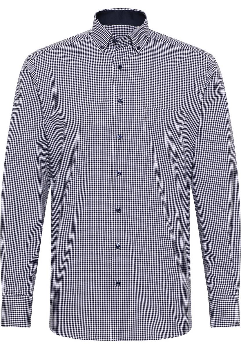 Eterna Camicia eterna a quadretti blu modern fit Fino al 50% di sconto