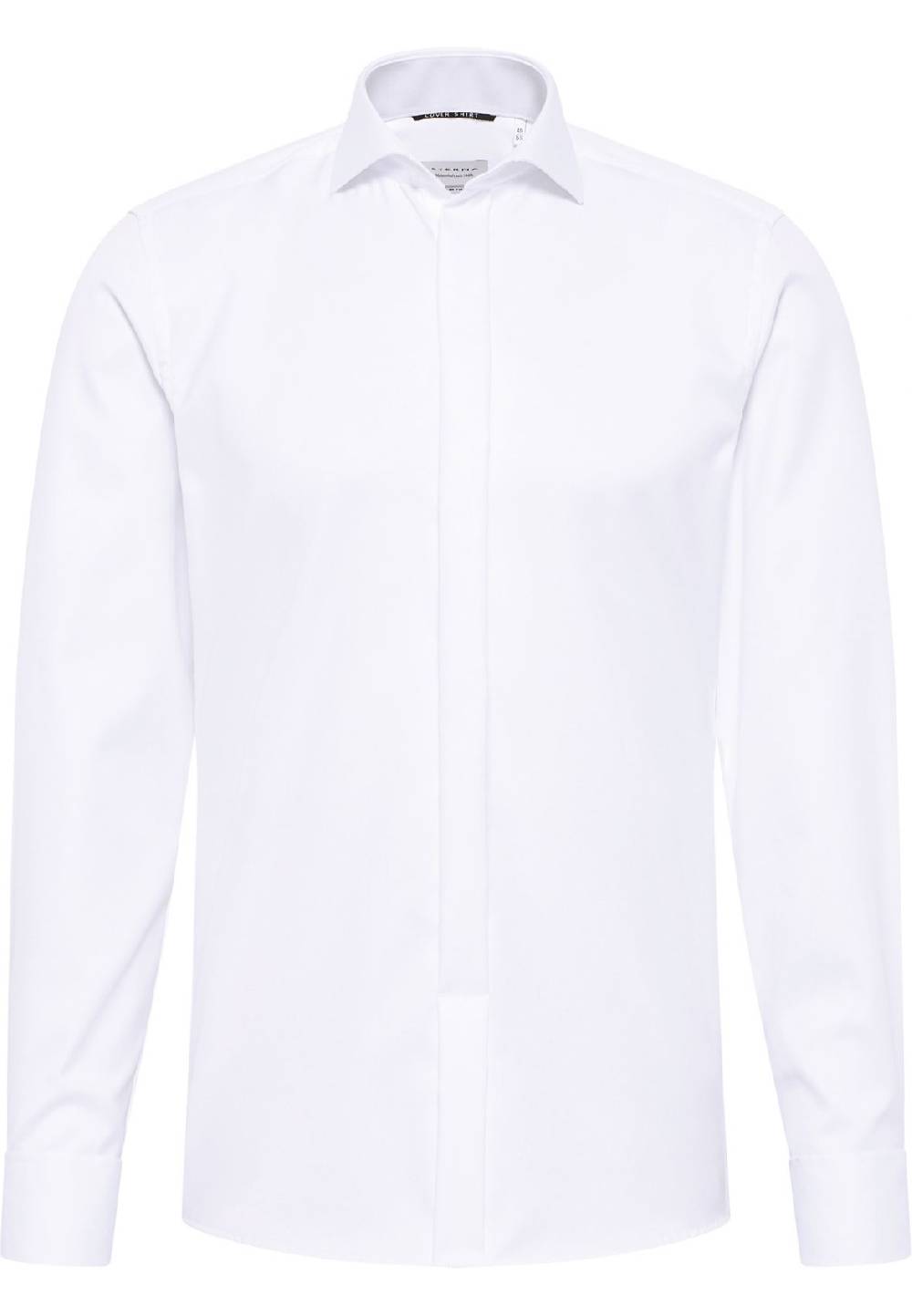 Eterna Camicia elegante eterna bianca slim fit polso doppio abbottonatura coperta Offerta speciale della fabbrica