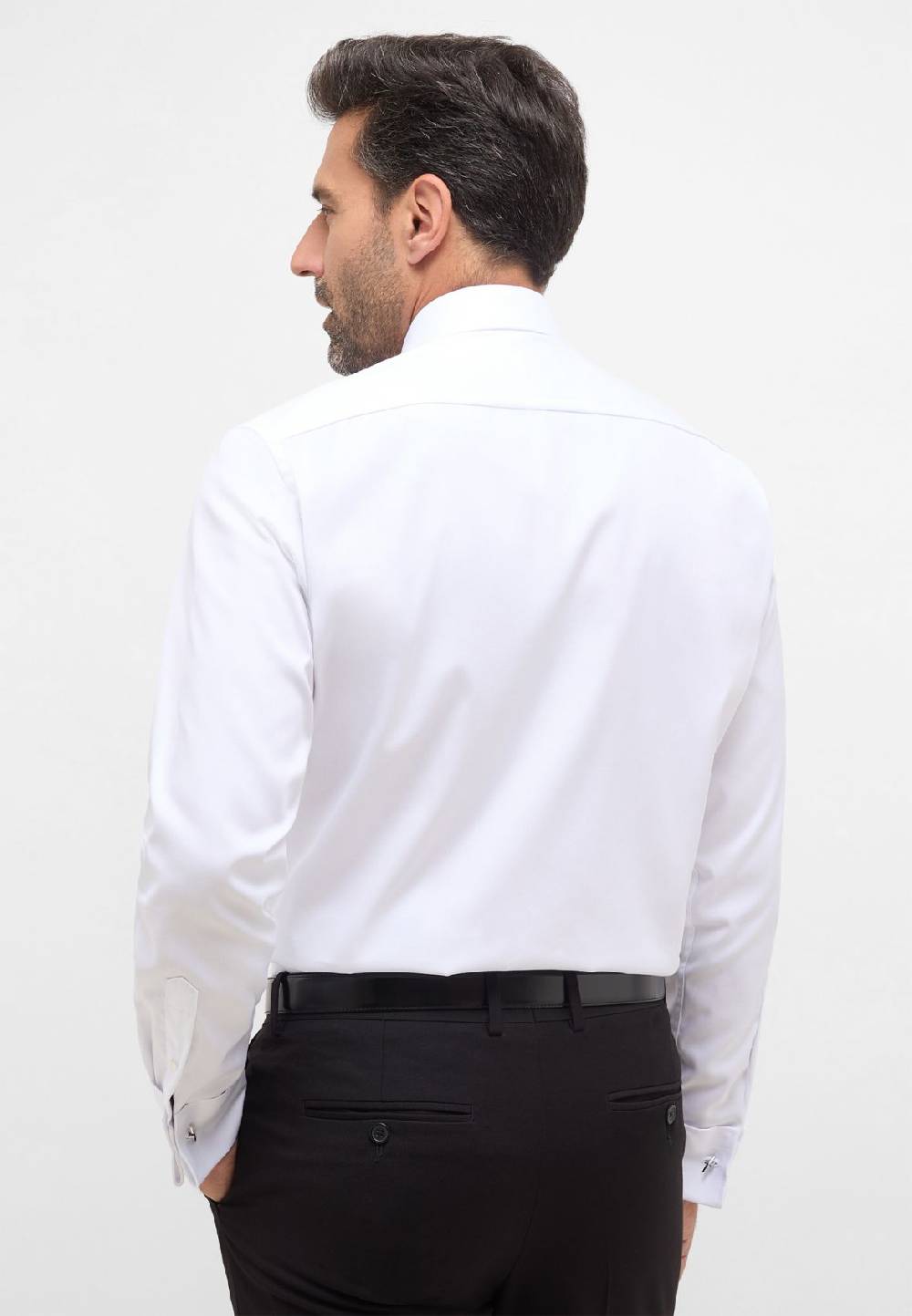 Eterna Camicia elegante eterna bianca modern fit polso doppio abbottonatura coperta Fino al 55% di sconto