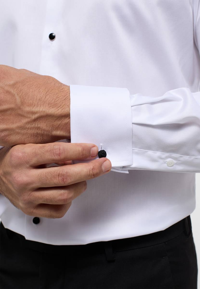 Eterna Camicia elegante eterna bianca modern fit con polso doppio Solo un giorno rimasto