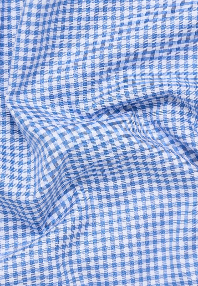Eterna Camicia a quadretti azzurro eterna slim fit collo button-down Esporta salva