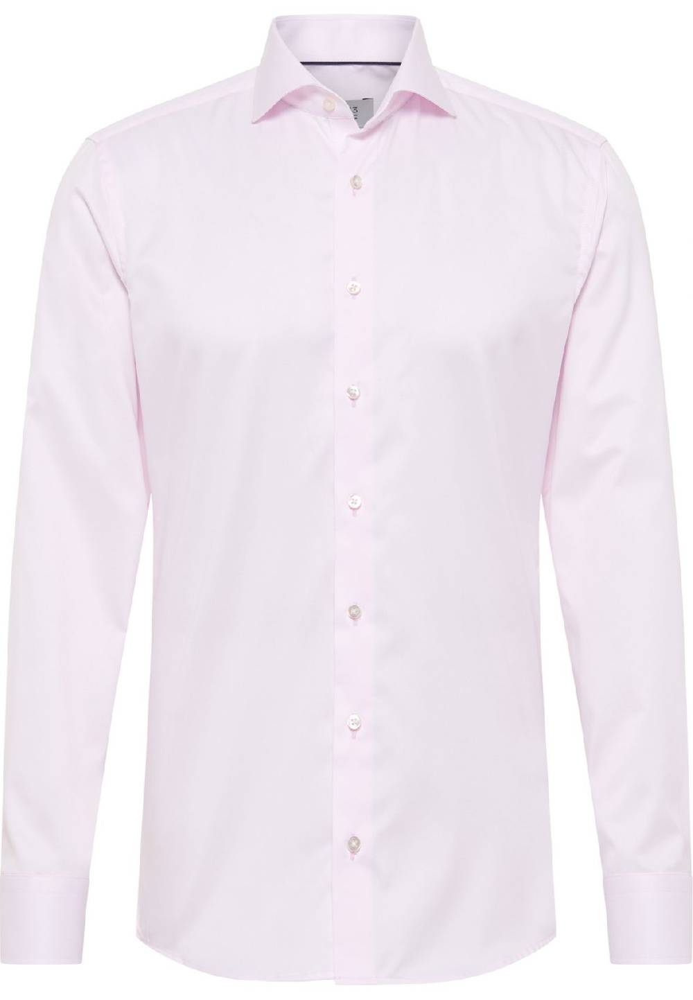 Eterna Camicia rosa eterna slim fit in cotone twill no stiro Italia