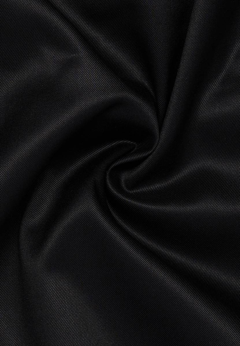 Eterna Camicia nera eterna slim fit in cotone twill no stiro In Linea