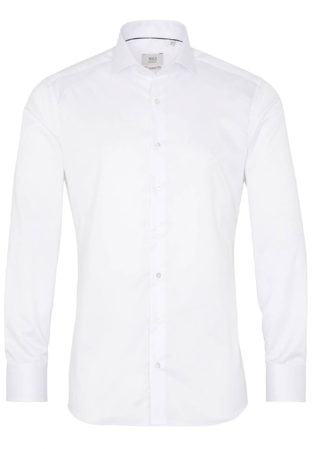 Eterna Camicia bianca eterna slim fit in cotone twill no stiro Vendita