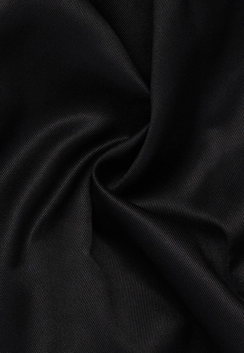 Eterna Camicia nera eterna modern fit in cotone twill no stiro Spedizione Gratuita