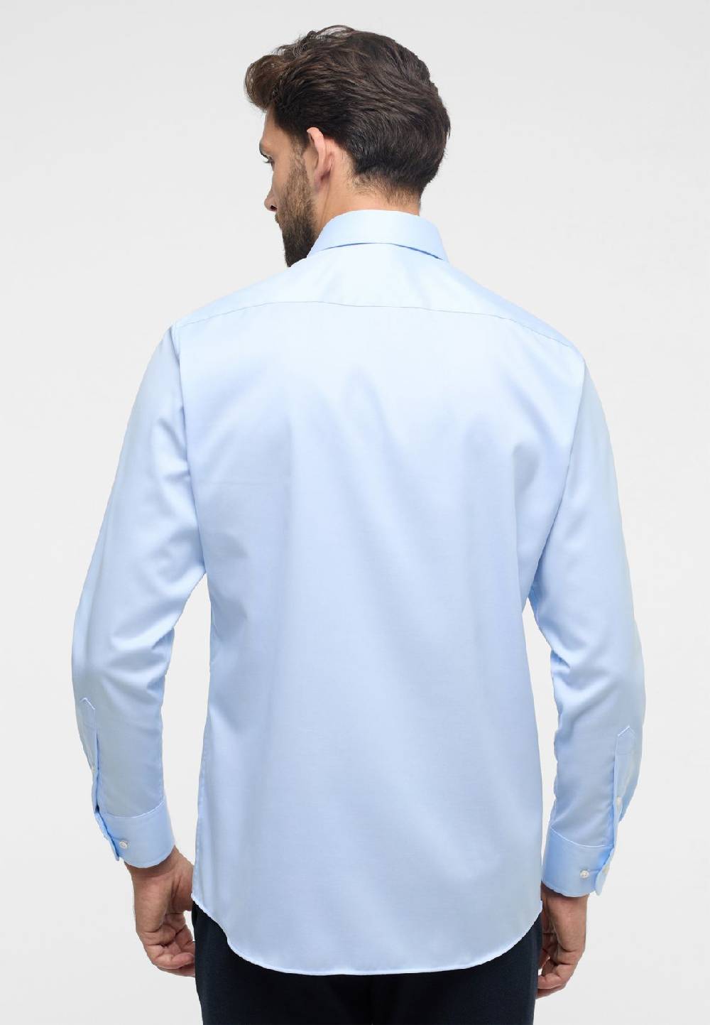 Eterna Camicia celeste eterna modern fit in cotone twill no stiro Qualità Garantita