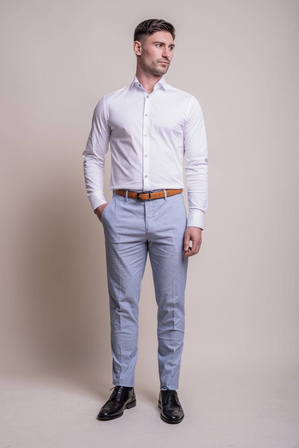 House of Cavani Abito house of cavani in cotone e lino modern fit Promozione Limitata