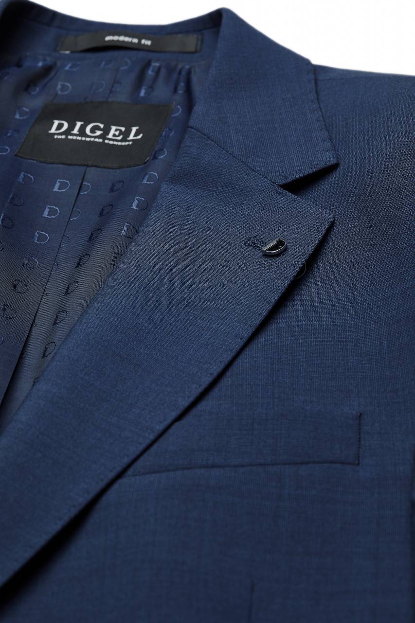 Digel Abito blu digel lana stretch marzotto drop quattro corto Sottocosto