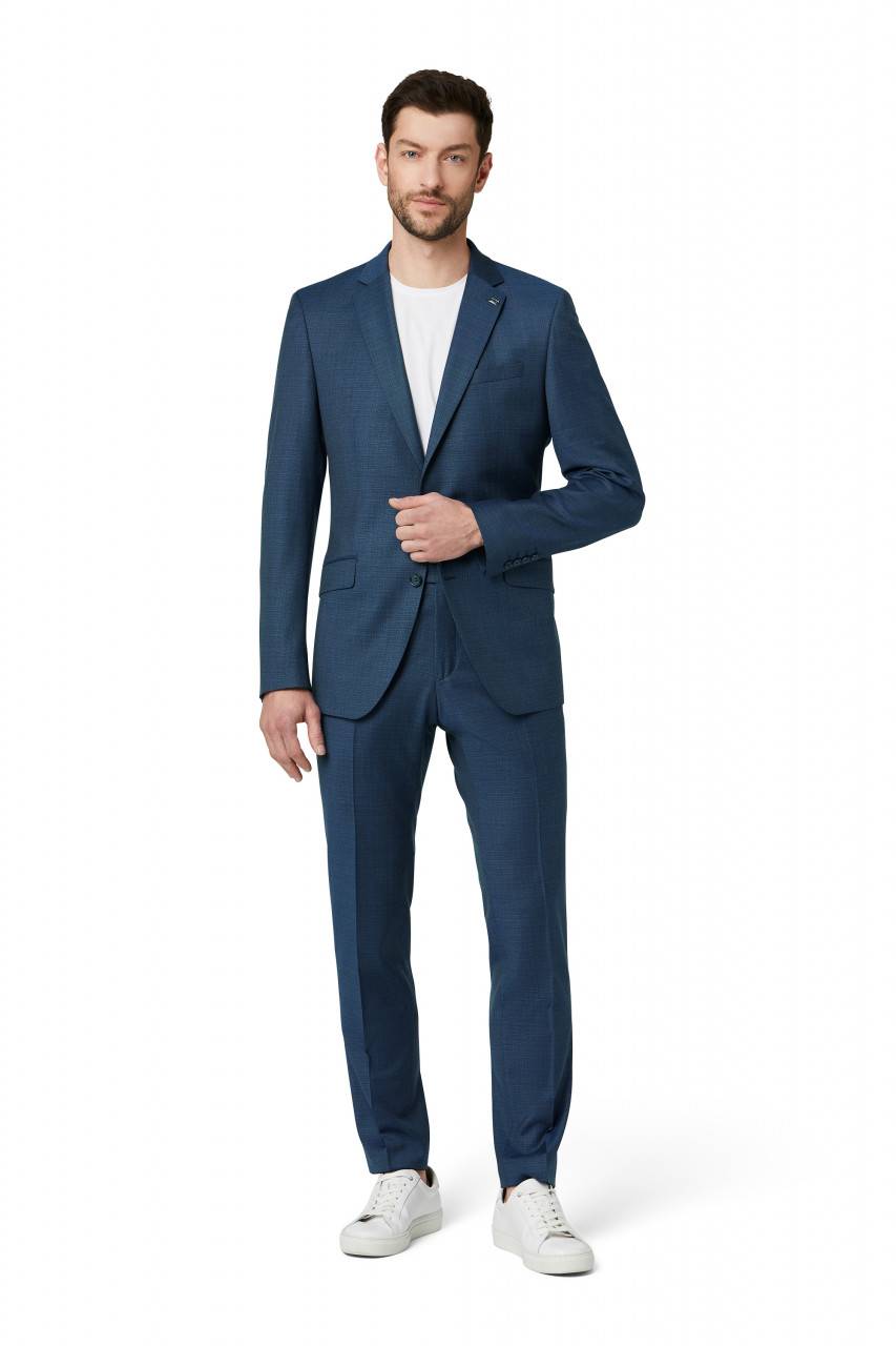 Digel Abito bluette slim fit digel lana stretch zignone Economico