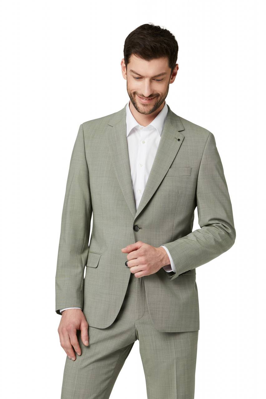 Digel Abito verde chiaro digel lana stretch marzotto drop quattro corto Online