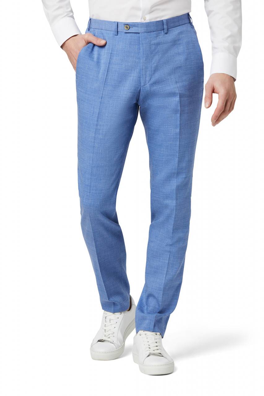 Digel Abito digel slim fit azzurro sfoderato in misto lino Offerte